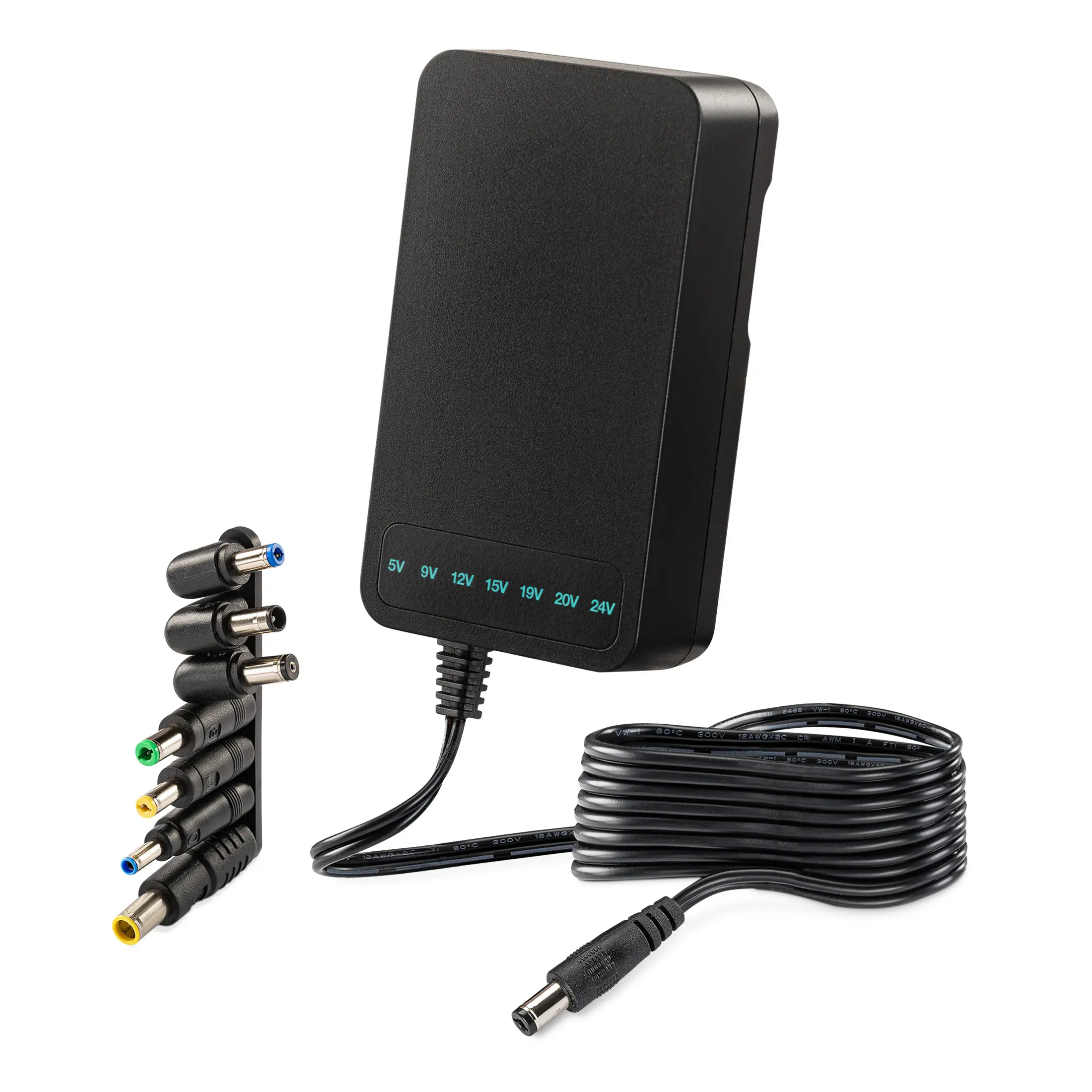 CyberPower CPUAC3000 - 48W/3000mA Black Universal Power Adapter with 7 Adapter Tips and 3.5 ft Cord