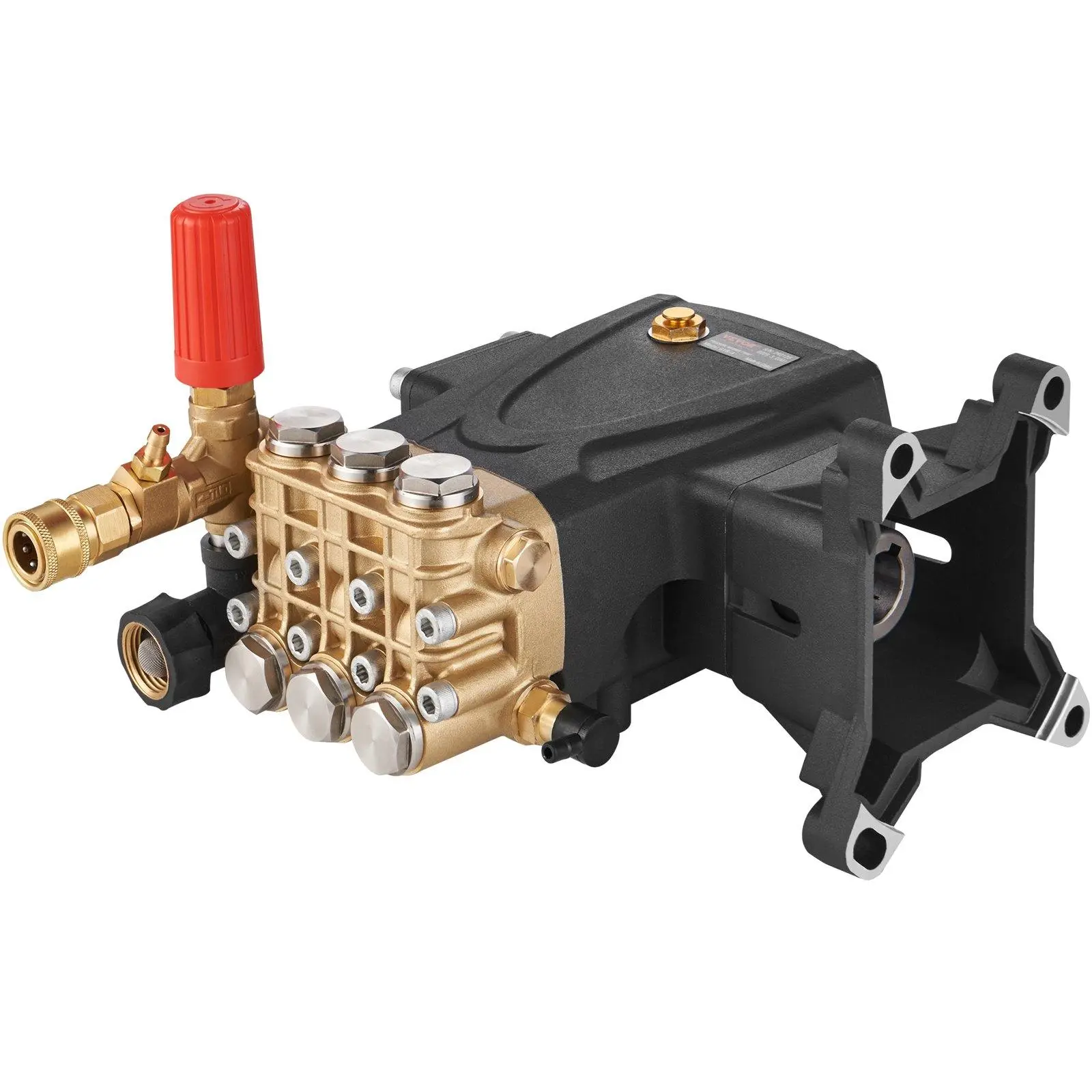 【summerfinds】VEVOR Pressure Washer Pump, 1" Shaft Horizontal Triplex Plunger, 4400 PSI, 4 GPM Flow, Replacement Power Washer Pumps Kit, Parts Washer Pump, Compatible with Simpson MorFlex Models 40224, 40225, 40226