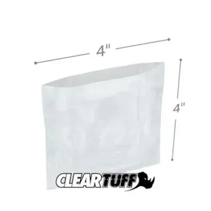 212 MAIN Multifunctional LDPE Plastic Flat Top Trash Bags, 4x4 in, 0.002 Gauge, Case of 1000, Home Care Supplies