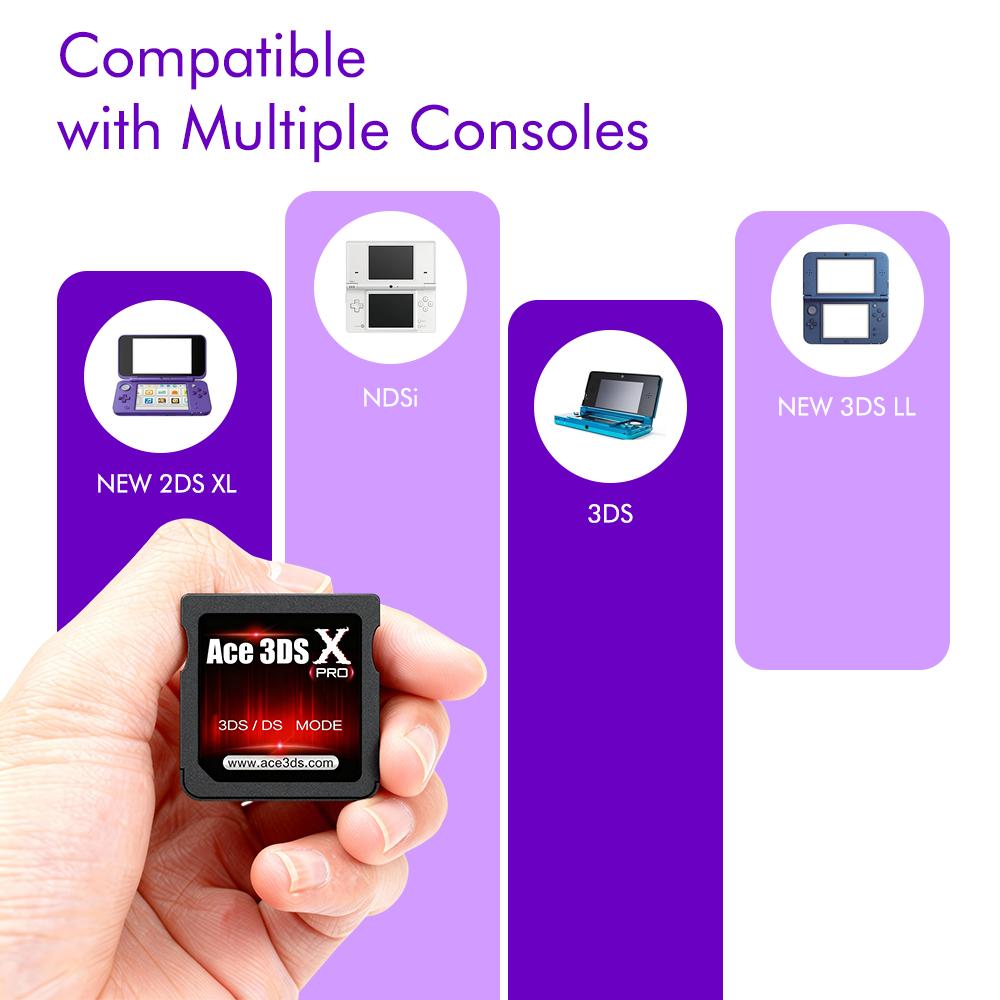 ACE X PRO USB Card Reader DS/3DS MODE Adapter Ntrboot boot9strap Series with Manual, R4 Compatible, and Includes R4 Souvenir