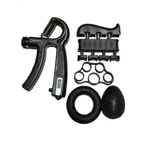 1PC Multifunctional Grip Trainer Kit | Adjustable Finger Trainer + R-Shaped Grip | Forearm Strength and Finger Stretching Training Finger Exerciser