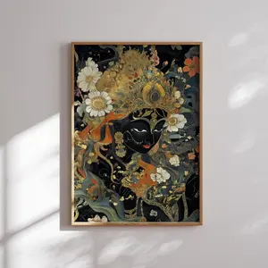 Goddess Kali Wall Art - Hindu Goddess of Transformation Print, Spiritual Indian Mythology Artwork for Meditation, Divine Feminine Decor