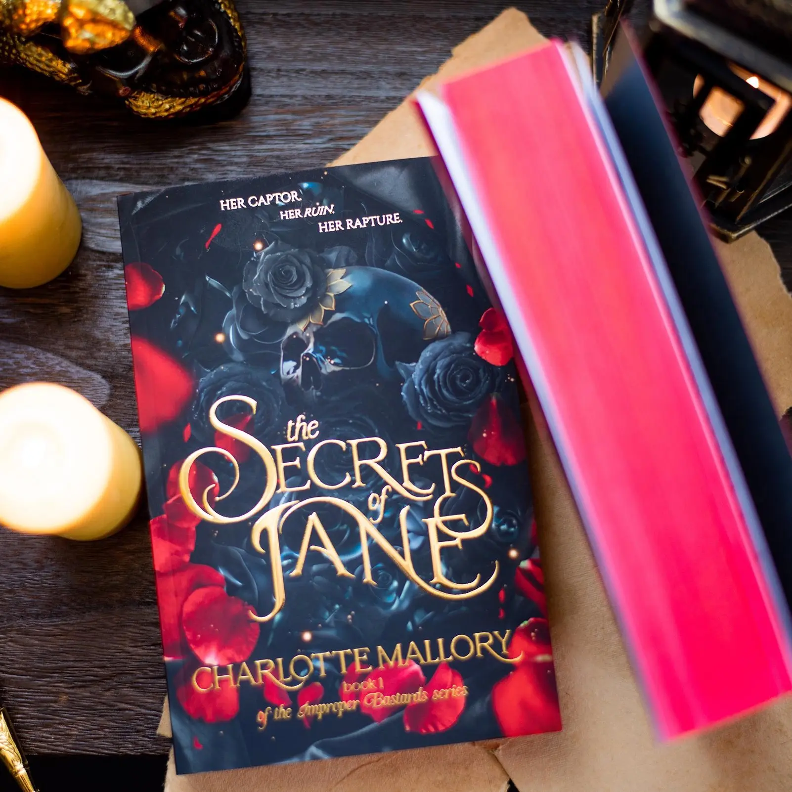 Forgotten Books FOiled Book 1 The Secrets of Jane Special Edition with Red Edges Foiled Bookmark & Thank You Card