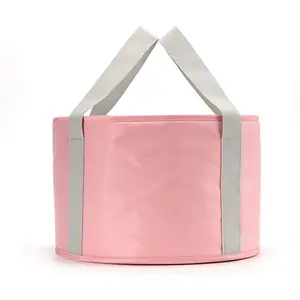 PrimPick Folding Bucket Collapsible Outdoor Bucket Portable Travel Basin Collapsible Water Container 15L Heat Preservation Waterproof Tub for Foot Soaking Bath, Fishing, Hiking Camping, Washing Dish