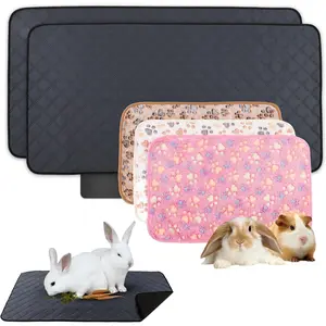 5 Pcs Bunny Cage Mats, Fit Midwest, Absorbs Moisture & Odors, Soft Guinea Pig Blankets, Comfortable Fleece Cage Liners, Washable Rabbit Bedding (24"x 47"/24"x 16")- Home Improvement.