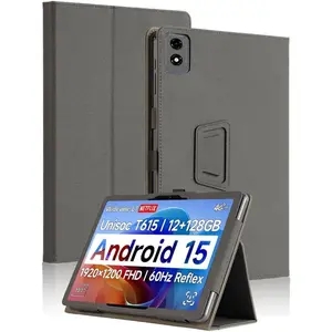 10.1-inch Lightweight Leather Tablet Case & Cover for BNCF Bpad10 (2025 New) - Handheld Band, Multiple-Angle Stand, Portable Shock-Resistant Protection Accessory