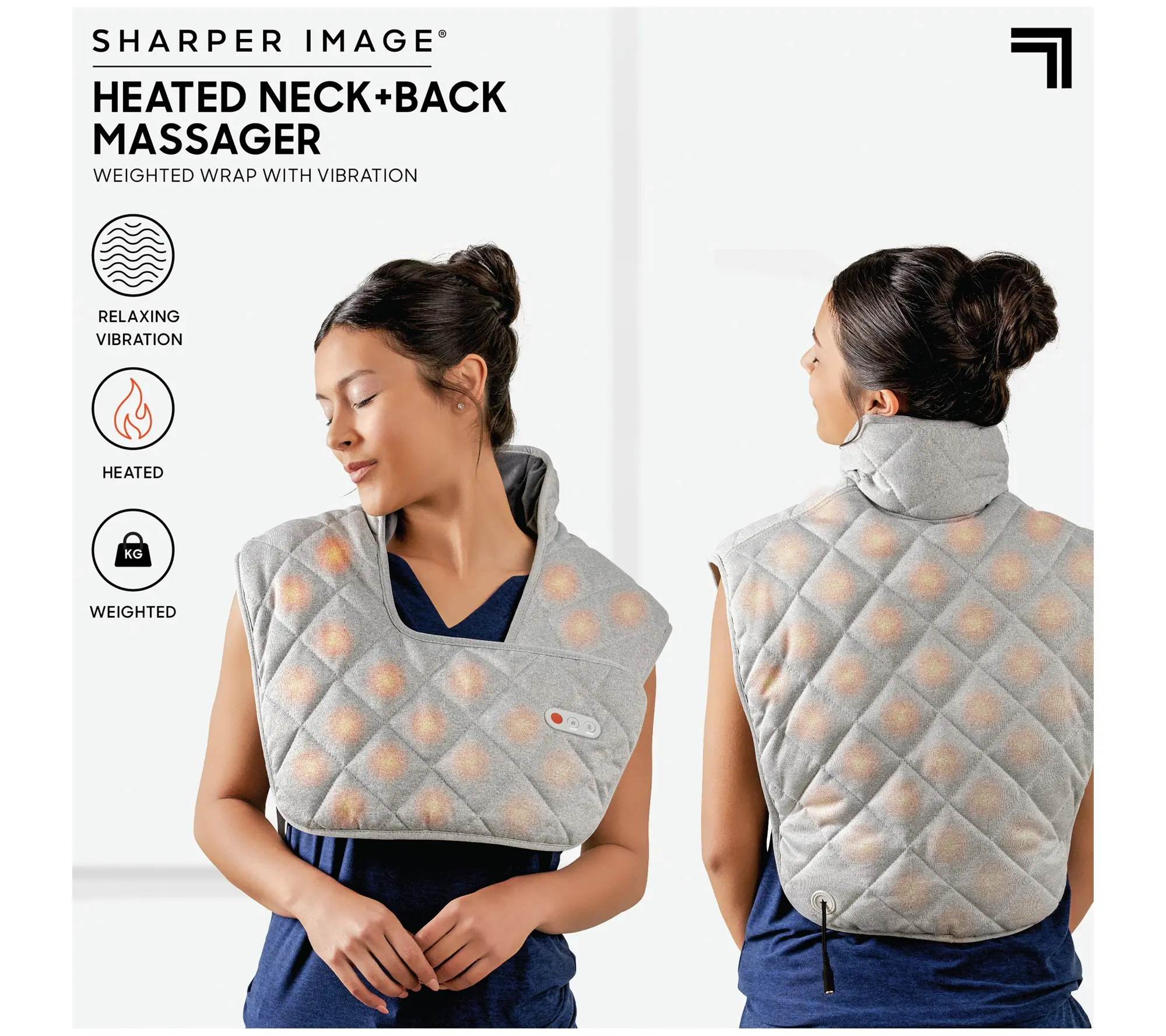 Sharper Image Heated Neck and Back Massager