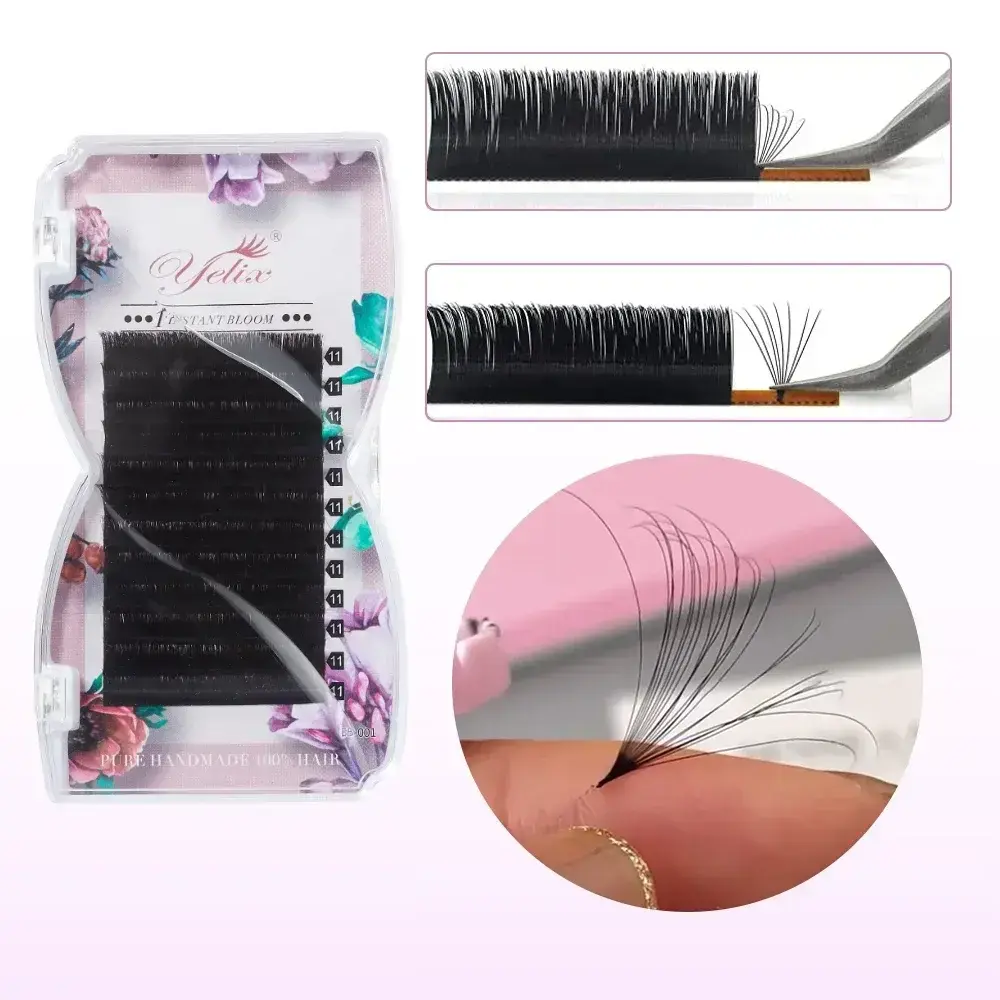 Easy Fanning Lashes 8-25mm Volume Russe Autofan Cilios Soft Professional Eyelash Extension Faux Natural Individual Eyelashes 2026 New