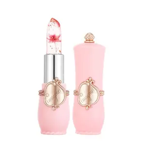 Flower Design Temperature Color Changing Lipstick, Hydrating Glossy Lip Glaze Stick, Plumping Lip Oil Lip Stick for All Occasions Makeup, Girls and Women, Lipgloss, Lip Makeup