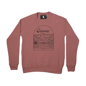 Maroon Bells Crewneck-Mauve