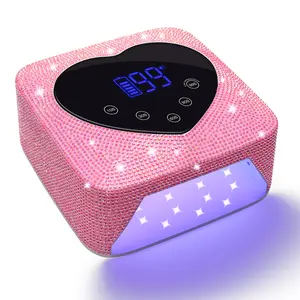 Rechargeable Nail Lamp Professional UV Led Lamp With Diamonds Elements Gel Polish Nail Drying For Nail Polish Manicure Tools Cutics Cosmetic