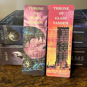 Throne of Glass Tandem Bookmarks | SJM Bookmarks | Acotar | Crescent City | Fantasy Bookmarks | Bookmark | Gift for Book Readers | Reading Bookmarks
