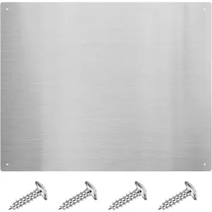 Stainless Steel Backsplash 24 x 30 Inch Wall Shield for Kitchen - Easy Clean & Installation Adjustable