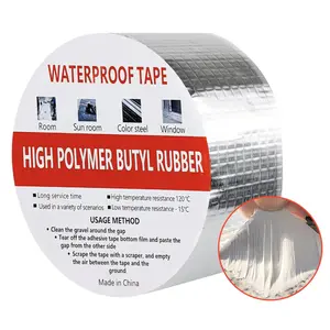 Super waterproof tape, self-adhesive waterproof roll for roof cracks, strong waterproof patching material, high viscosity, Waterproof Strong Hold, high temperature resistant, butyl rubber, Waterproof Bond Seal
