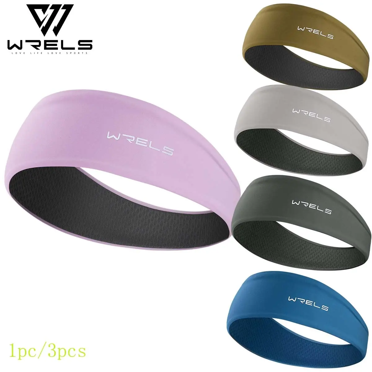 Breathable Sweat-Wicking Sports Headband, Soft Skin-Friendly Absorbent Anti-Sweat Band, Outdoor Fitness Running Headband, 1 Piece/3 Pieces, Athletic Headbands, Workout Headbands, Sweat Absorbing Headband