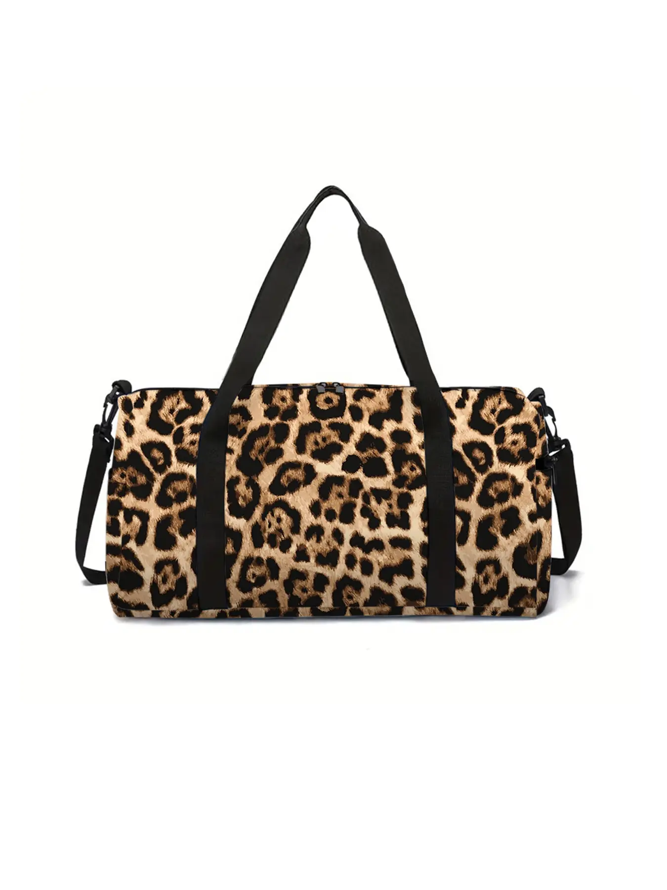 Leopard print large capacity travel duffel bag, portable storage bag, Zipper duffel bag, Weekend luggage bag, Travel Weekender Bag, Duffle Weekender, Travel Duffle Bags