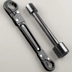 Plumbing Tools Angle Stop Wrench Kit Professional Compression Ring Removal Toolset for Easy Installation & Supply Nut Adjustment