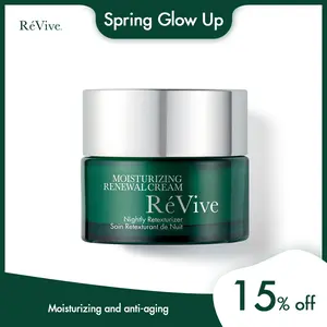 【Spring Glow Up】RéVive Moisturizing Renewal Cream / Nightly Retexturizer - Anti Aging Face Cream for Gentle Exfoliation & Skin Renewal with Glycolic Acid & Bio-Renewal Peptide (50 ml/1.7 oz)
