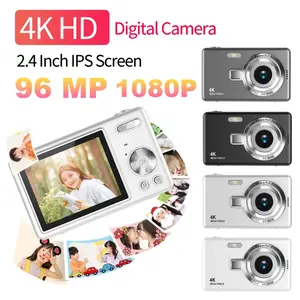 4K HD 1080P Digital Camera 96MP Autofocus Vlogging Camera 2.4 Inch IPS Screen Portable Vlogging Camera for Kids Adults Beginners