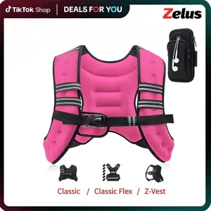 【SpringStatements】ZELUS Weighted Vests,Adjustable 6-30lbs,Weighted Vest Workout with Reflective Stripes&Adjustable Straps,Workout enhancer for Motivational Walking,Running,Rucking,Core&Posture Boost|Fitness Challenge, Outdoorfun SpringStatements