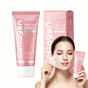 3 PCS Collagen Overnight Wrapping Face Mask- Hydrating & Firming Peel-Off Mask forElasticity and Radiance - 2.12 fl.oz, Suitable for All Skin Types