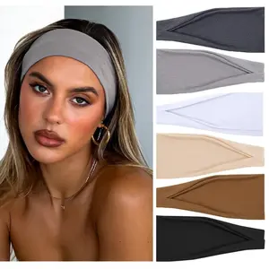 Women's Non-Slip Thick Headbands - Stretchy Sweatbands Hair Bands for Yoga, Workout, Fashion, and Everyday Wear