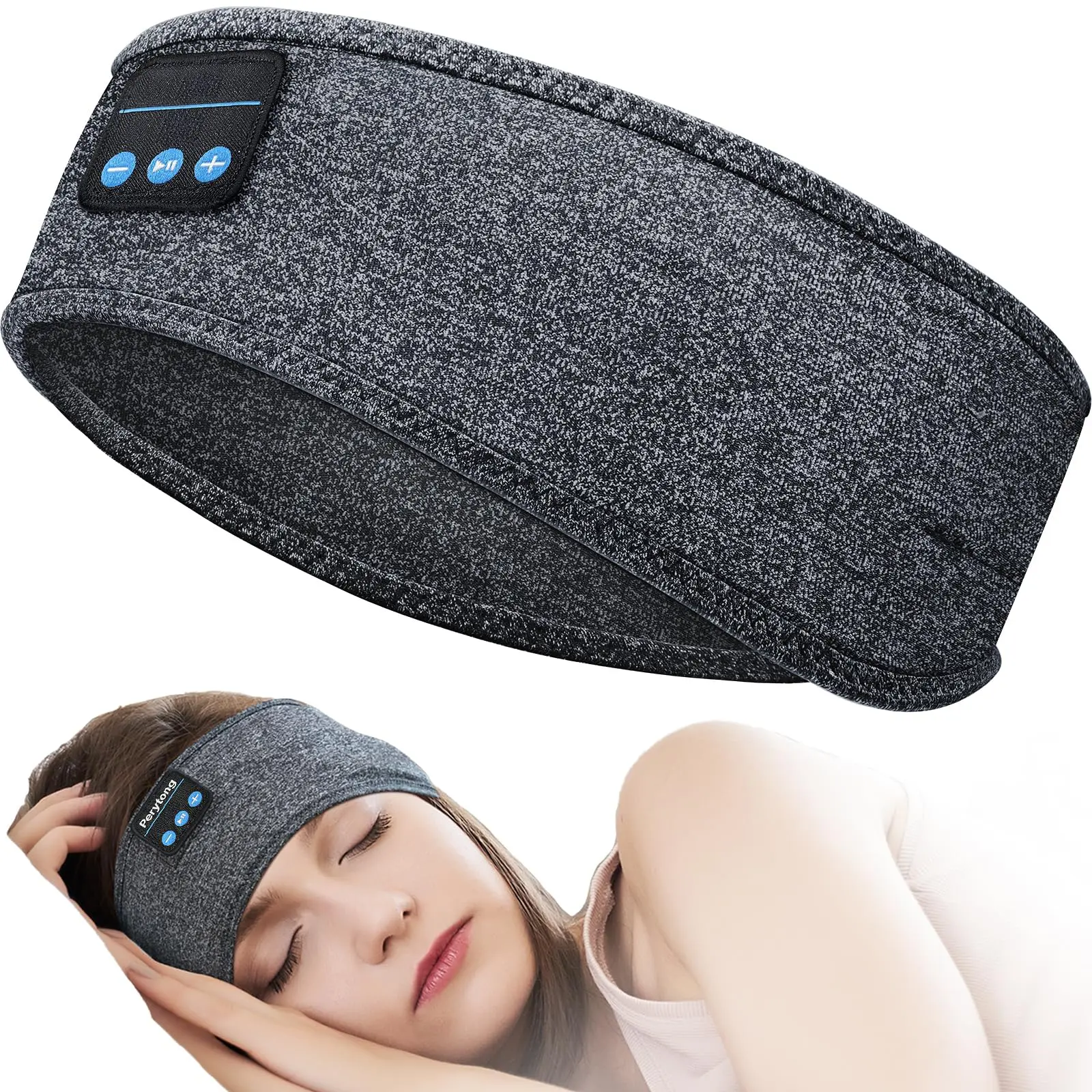 Sleep Headphones Bluetooth Headband Sports Wireless Earphones Music Sleeping Earbuds with HD Stereo Speaker for Mom Women Men Teen Running Cool Gadgets Unique Gifts