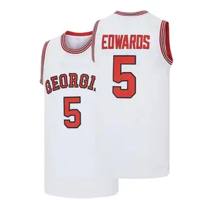 Men's EDWARDS #5 Holy Spirit High School Basketball Jersey,Lettered Embroidery Basketball Vest, Fan Gift