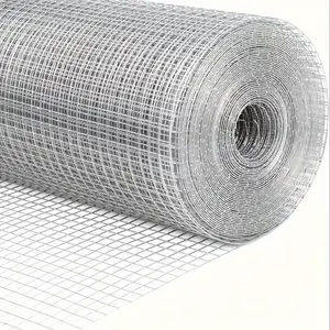 Galvanized Hardware Cloth Wire Mesh Roll, 50cm X 300cm, Suitable for Chicken Coops and Poultry Fencing, Easy Installation, Durable Garden Fence Solution