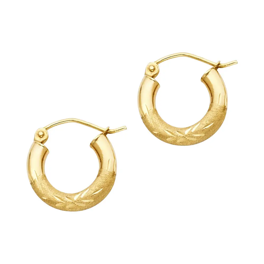 14K Gold Everyday Luxe Hoop Earrings (15mm)