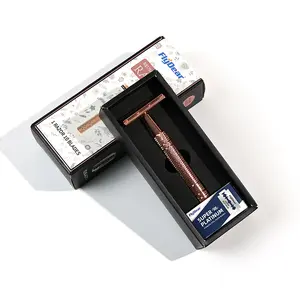 Manual Shaving Razor ， Premium Heavy-Weight Safety Razor for Men with 10 Count Swedish Steel Double Edge Safety Razor Blades