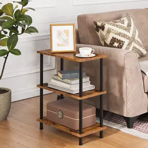 HOOBRO 24.4'' Tall Side Table, Narrow End Table for Small Space, Three-tier Side Table for Living Room, Bedroom#SpringSale #BigSpringSale