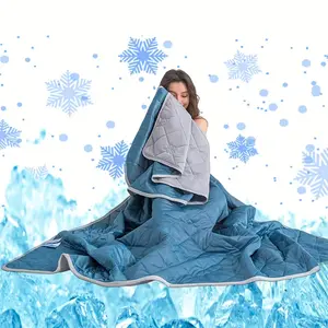 Cooling Double-Sided Lightweight Soft Silk Satin Quilt - Cooling Blankets, Sleep-Friendly Quick-Dry Warm Weather Quilts for Hot Sleepers, Outdoor-Friendly Bedding Gift