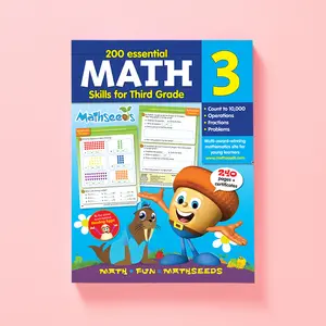 Grade 3 Math Workbook Ages 7–9: 200 Essential Math Lessons – Counting to 10,000, Operations, Fractions, Problem Solving, Worksheets + Yearly Planner, 240 Full-Color Pages – Mathseeds