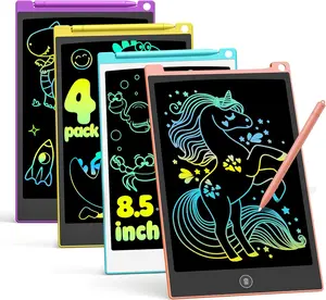 Screen-Free Creative Fun! 4pc LCD Writing Tablet Set | Educational Learning Toy & Travel Drawing Pad for Toddlers & Kids 3-8