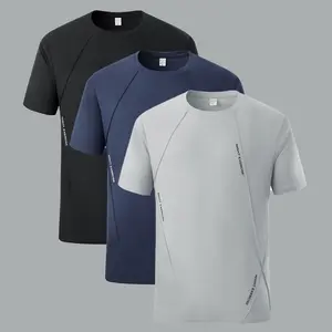 Men’s 6-Pack Quick-Dry Breathable Short-Sleeve Sports T-Shirts, Suitable for Fitness, Running, Climbing, Workwear, and Everyday Wear