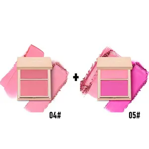 PHOFAY Double - Take Cream & Powder Blush Duo - Buildable Blendable Formula for Flawless Radiant Glow Compact Makeup Everyday Use, Christmas gift sets
