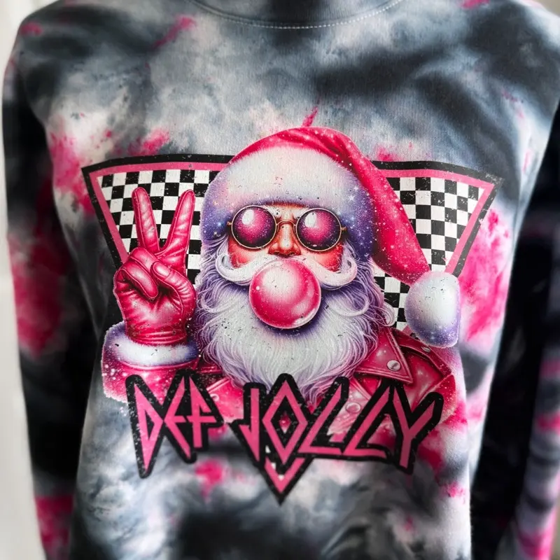 Def Jolly Ice Dye Crewneck Sweatshirt
