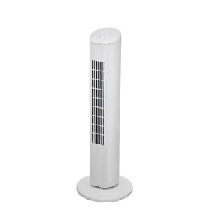 Mainstays 28-Inch Tower Fan with 3-Speed Settings and Oscillation, White, MSWMT24MWV