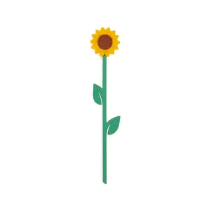 The Language Of Flowers Bookmark - Sunflower