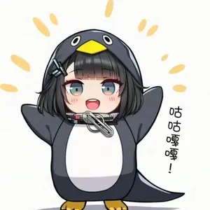 Kawaii Penguin‑Costume Girl Collectible Statue for Desk Decor Figurine Doll