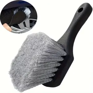 Car cleaning brush - Cleans wheels and tires. An automotive maintenance tool. Suitable for cleaning the interior, wheels and tires. Car cleaning supplies.