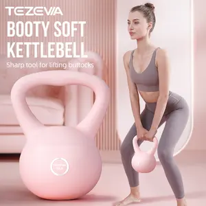 Soft kettlebells with handles, used for weightlifting adjustment, strength and core training, home gym weightlifting kettlebells, fitness equipment