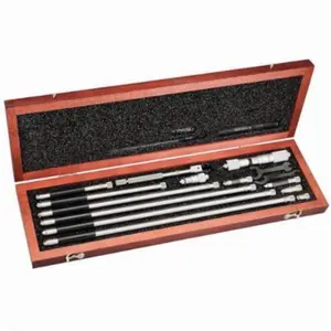 212 MAIN Starrett Series 823 Rigid Tubular Inside Micrometer Hardware, 1.5-32 in. Steel Measuring Tool, +/-0.0001in Accuracy, Hardened Interchangeable Anvils, Inches Scale, Quick Readings for Office Precision
