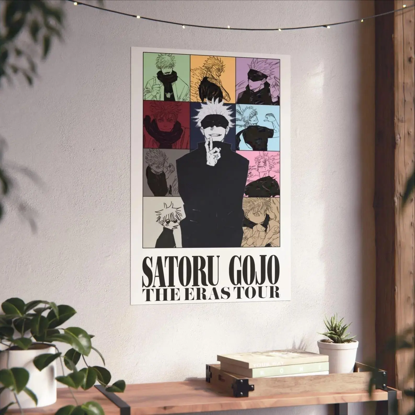 Anime Poster, Gojo Satoru Era's Tour Poster Spinoff, JJK Wall Art Decor, Japanese Manga Prints, Otaku Room Decor, Gift for Anime Lover