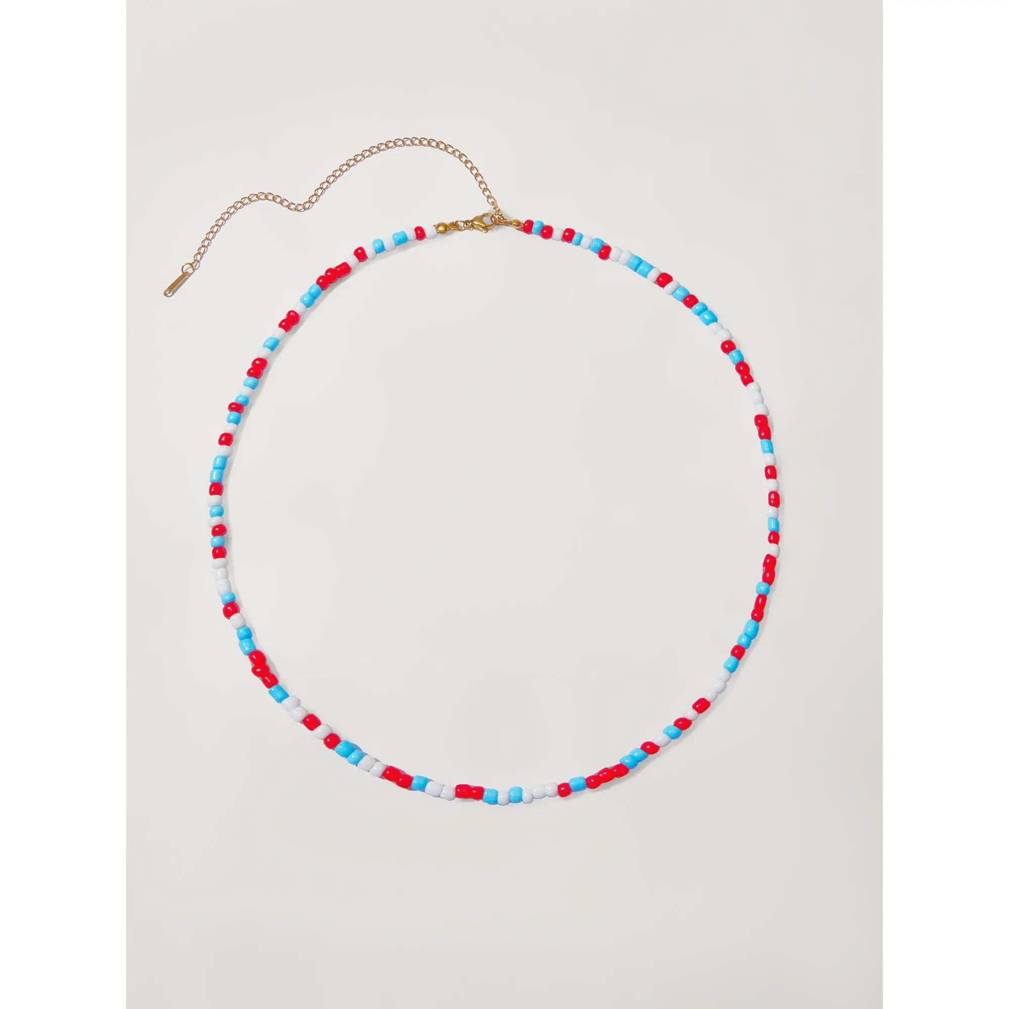 BloomChic Women's Decorative Boho Beaded Necklace, Large Multicolor Interlocking Statement Fashion Jewelry for Vacation & Parties, Boho Style Jewelry, Decorative Beaded Necklaces, Colorful Energy Necklace