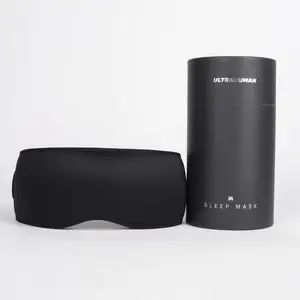 Ultrahuman 3D Sleep Mask | 100% Light Blocking | Breathable Cotton | Adjustable Strap | Travel Pouch