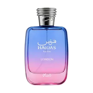 Rasasi - Hawas London Unisex - Eau De Parfum 100ml (3.4oz) - Luxury Fragrance with notes of Pear, Rose, & Vanilla, Fresh