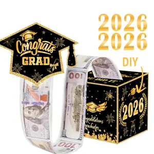 Blue Graduation Surprise Money Box Set, DIY Explosion Box, Perfect Graduation Gifts for Graduates, Party Atmosphere Decor, Ideal for Friends and Family
