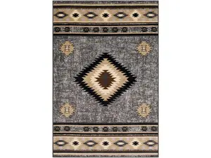 Livabliss PAR1094-79112 7 ft. 9 in. x 11 ft. 2 in. Paramount Area Rug, Charcoal